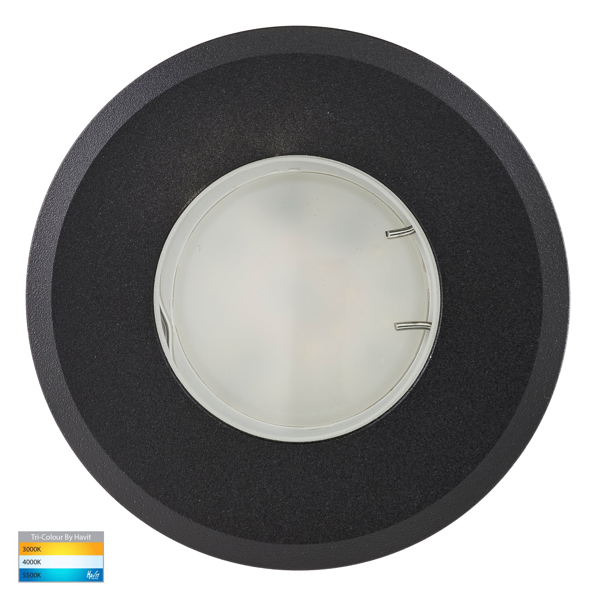 HV19022T-BLK - Ollo Black TRI Colour LED Step or Inground Light
