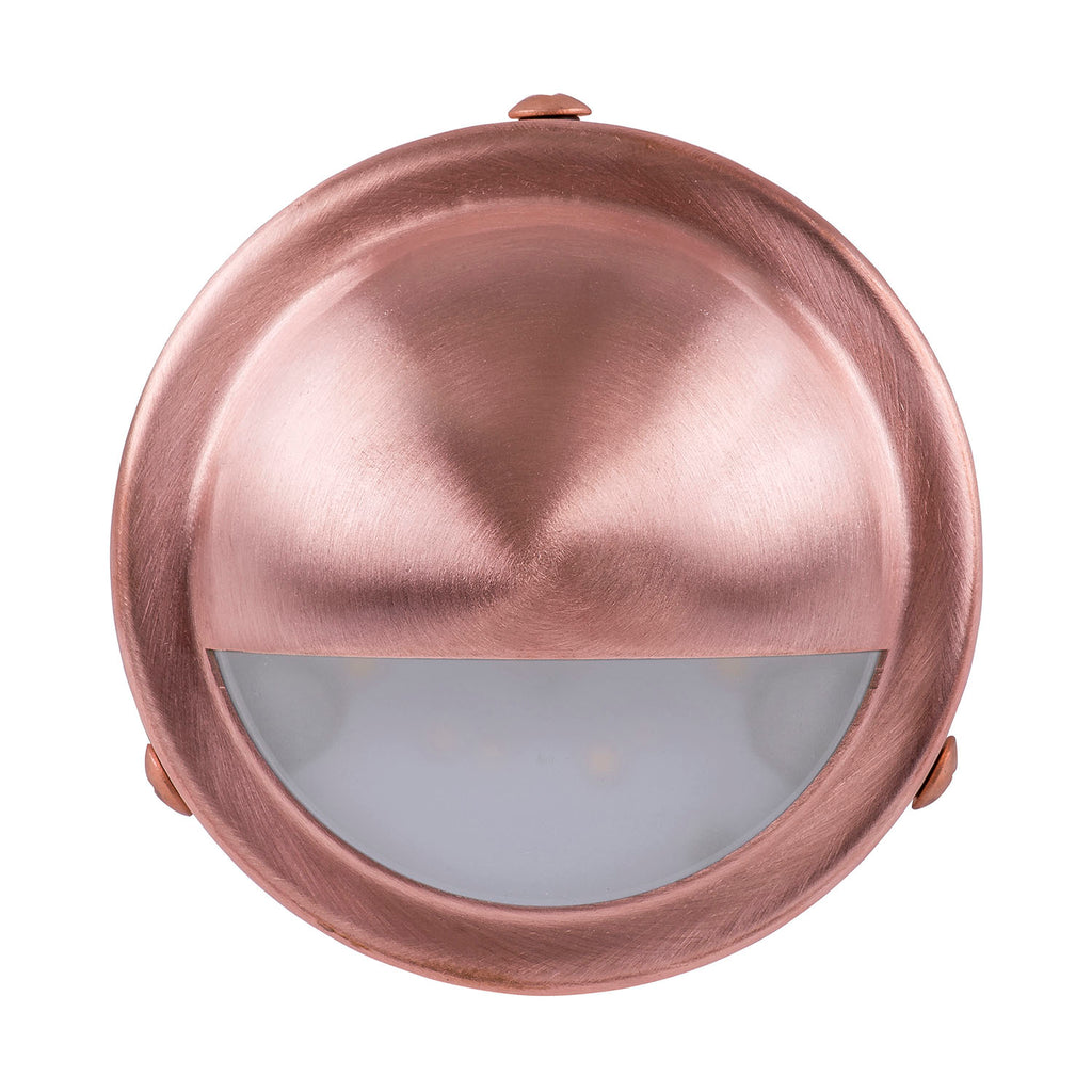 HV2916-HV2919 - Pinta Copper Step Lights with Large Eyelid