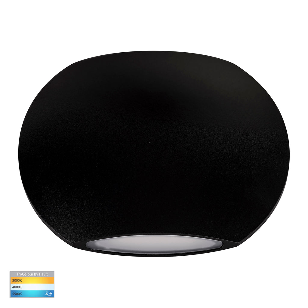 HV35021T-BLK - Cara Black Up & Down Wall Light