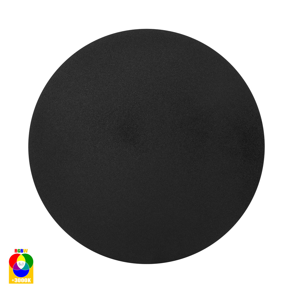 HV3593RGBW-BLK - Halo Black RGBW LED Wall Light