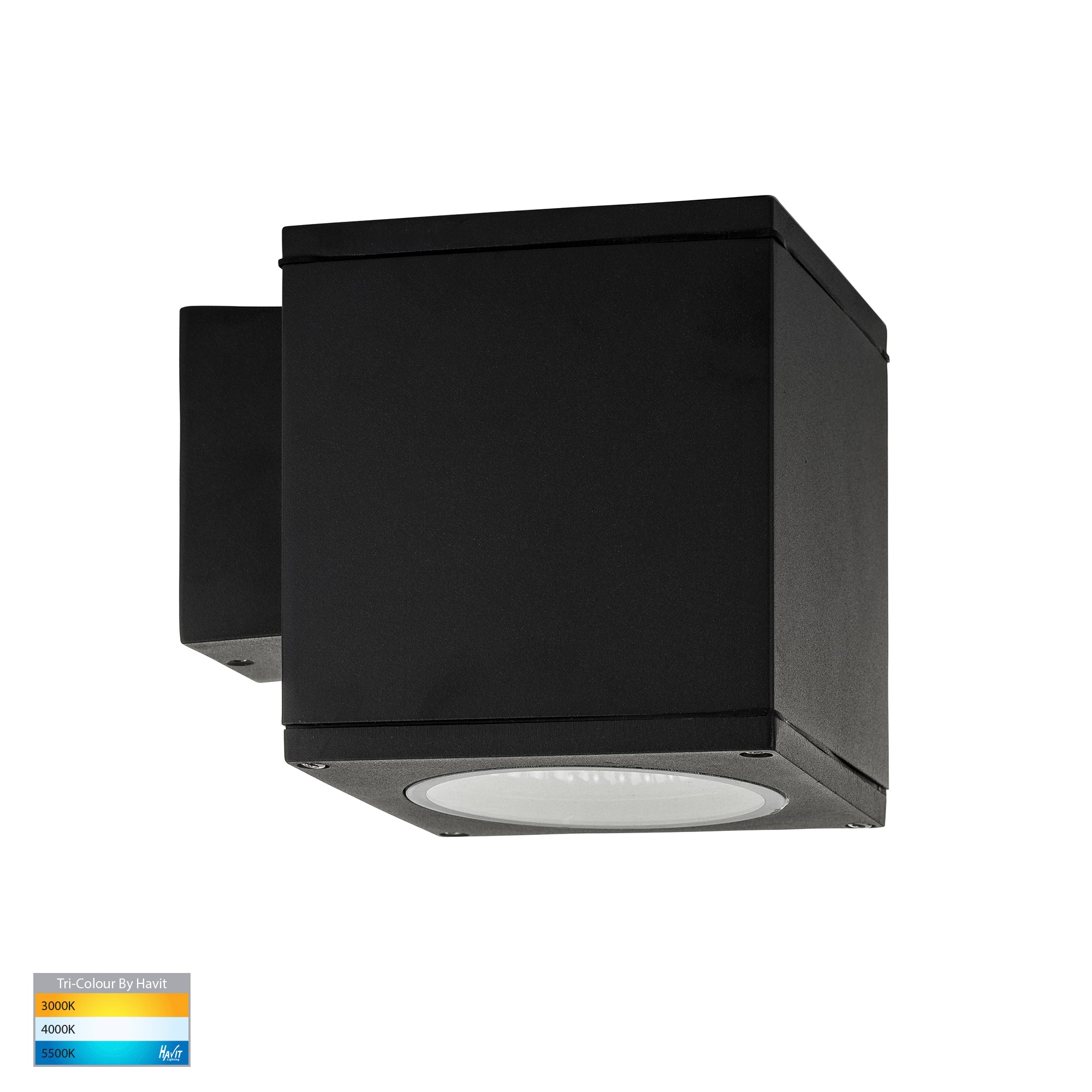 HV3628T-BLK-SQ - Porter 15w LED Black Large Fixed Wall Light