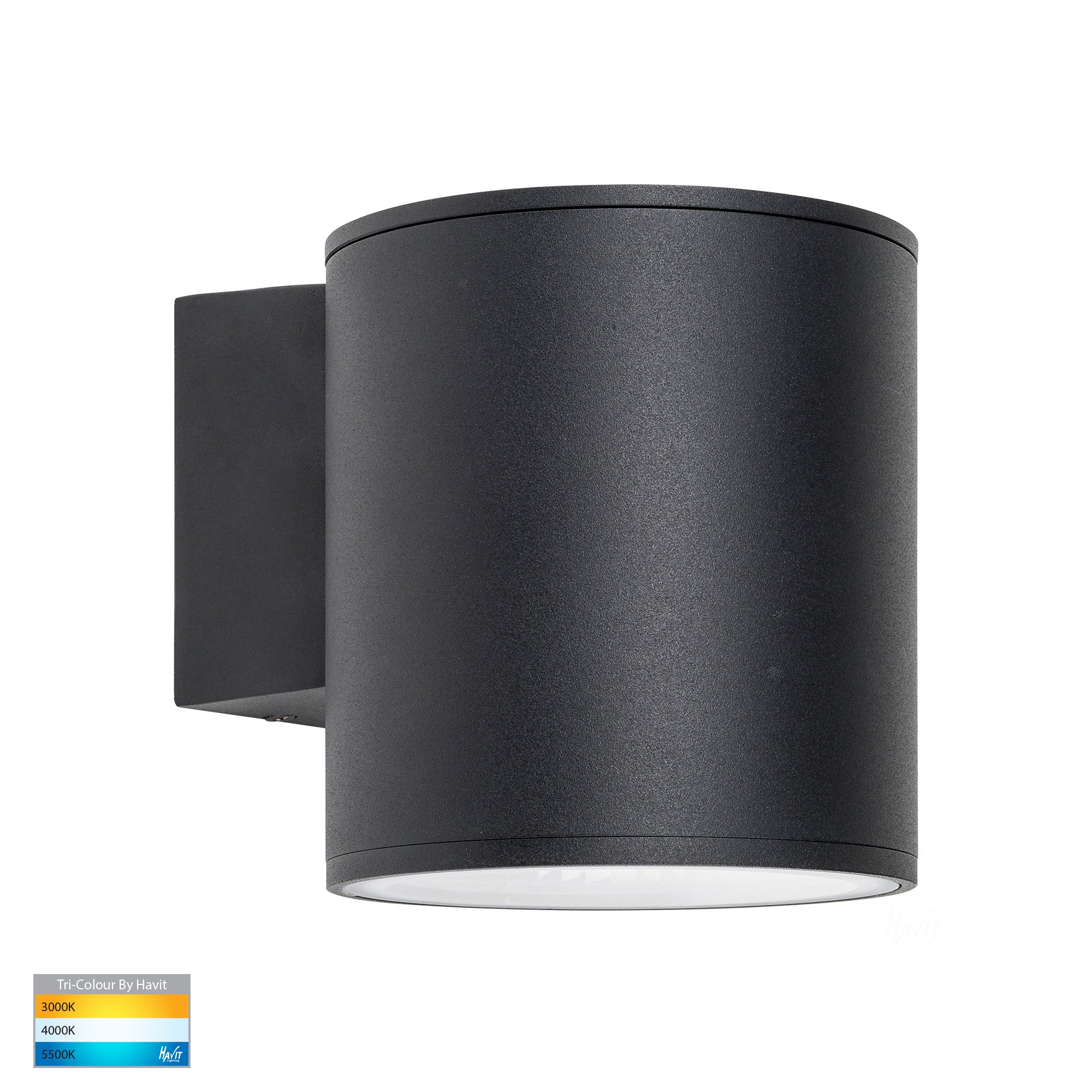 HV3628T-BLK - Porter 15w LED Black Large Fixed Down Wall Light