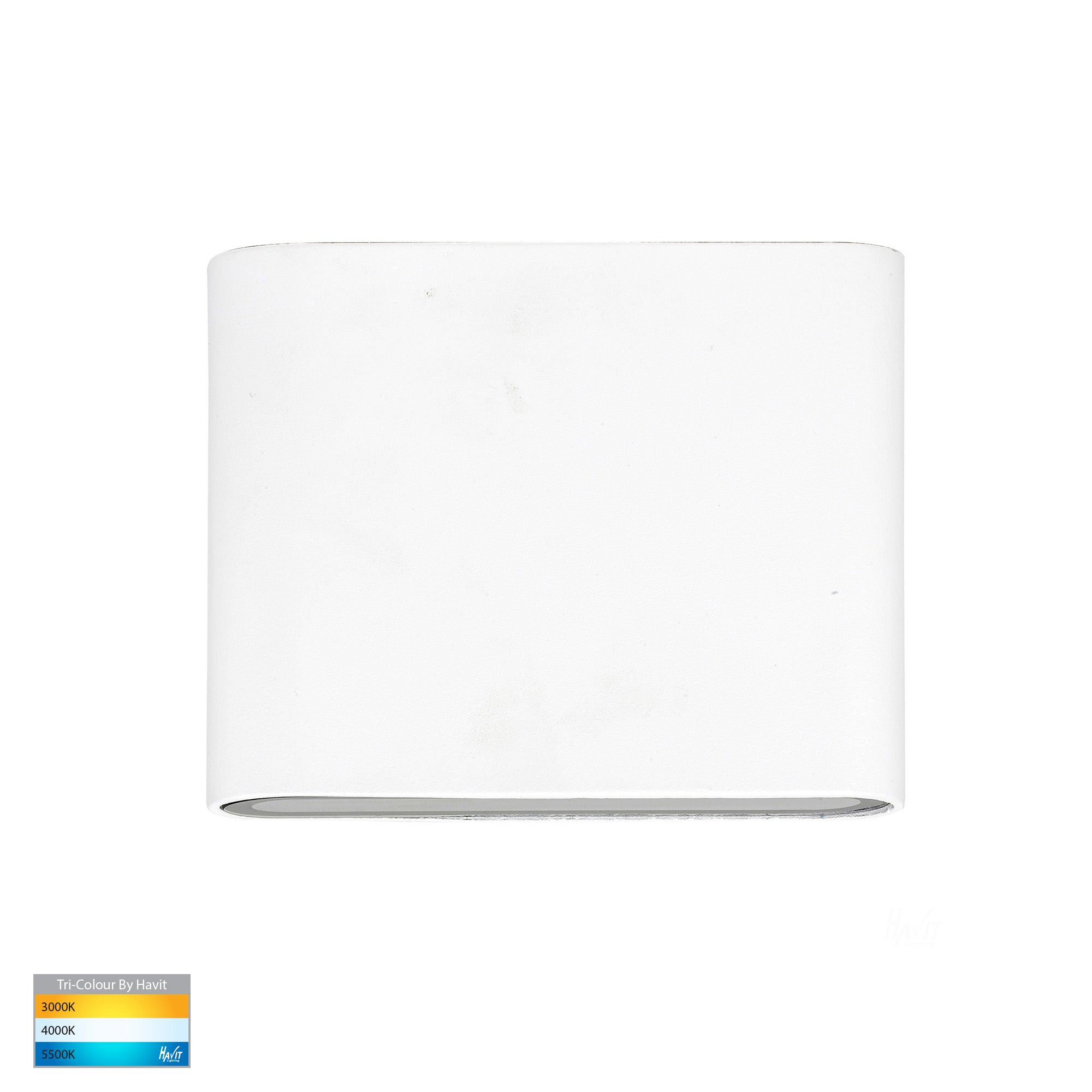 HV3642T-WHT - Lisse White Up & Down TRI Colour LED Wall Light