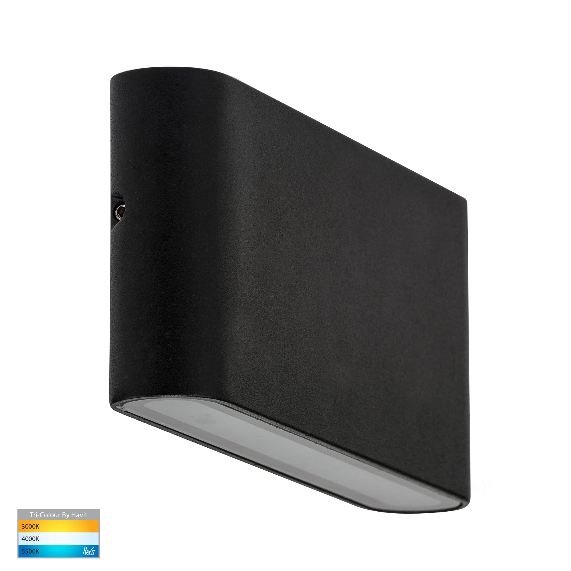 HV3643T-BLK - Lisse Black Fixed Down TRI Colour LED Wall Light – Havit  Lighting