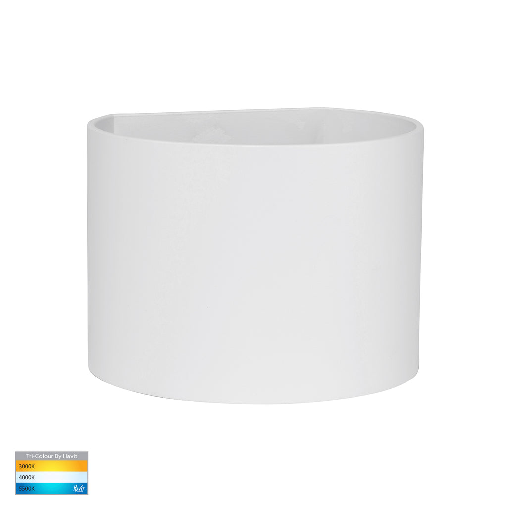 HV3658T-WHT-RND | HV3658T-WHT-RND-12V - Versa White Round Up & Down Wall Light