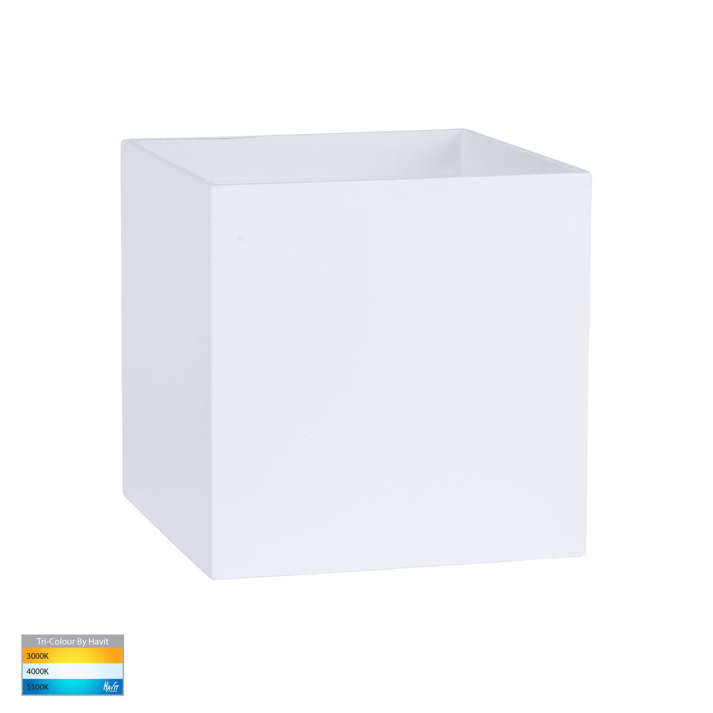 HV3658T-WHT-SQ | HV3658T-WHT-SQ-12V - Versa White Square Up & Down Wall Light