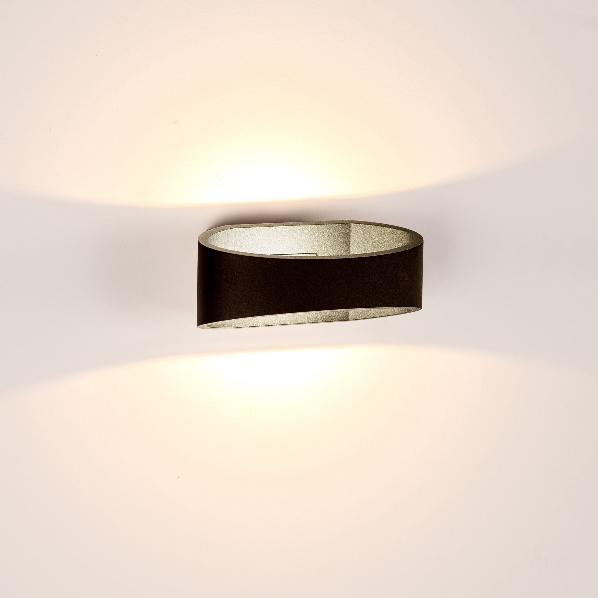 HV3661T-BLK - Luxe Black TRI Colour Up & Down LED Wall Light