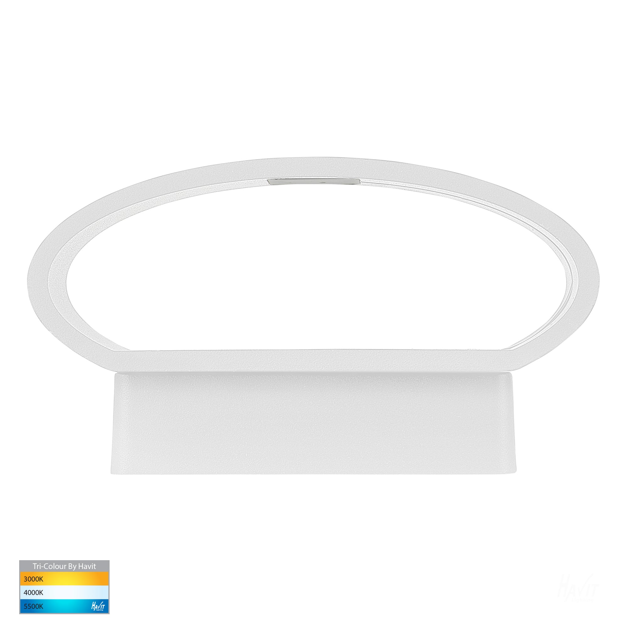 HV3661T-WHT - Luxe White TRI Colour Up & Down LED Wall Light