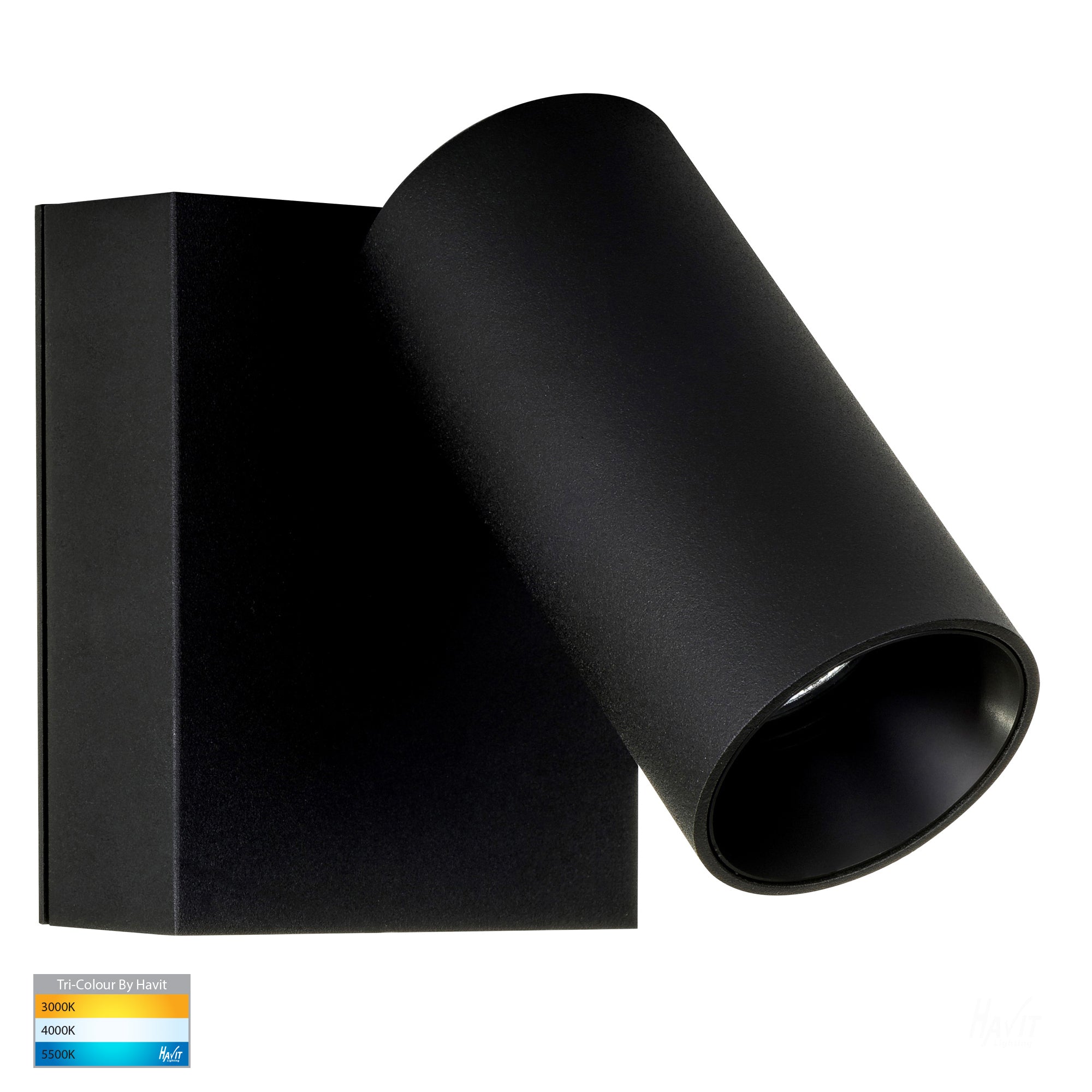 HV3681T-BLK - Revo Black Single Adjustable Wall Light