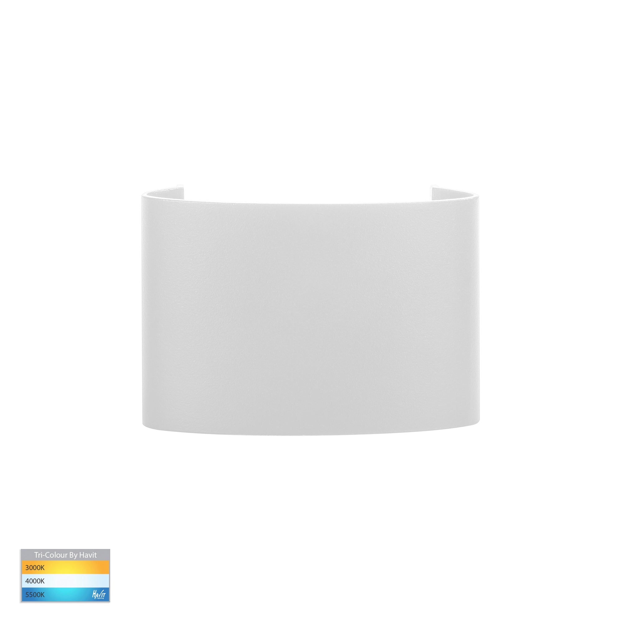 HV3695T-WHT-240V | HV3695T-WHT-12V - Maro White Up & Down TRI Colour LED Wall Light