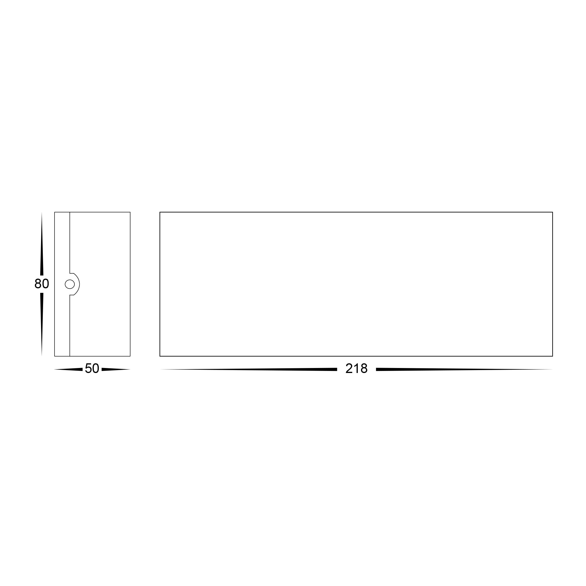 HV3697T-WHT-240V | HV3697T-WHT-12V - Maro White Up & Down TRI Colour LED Wall Light