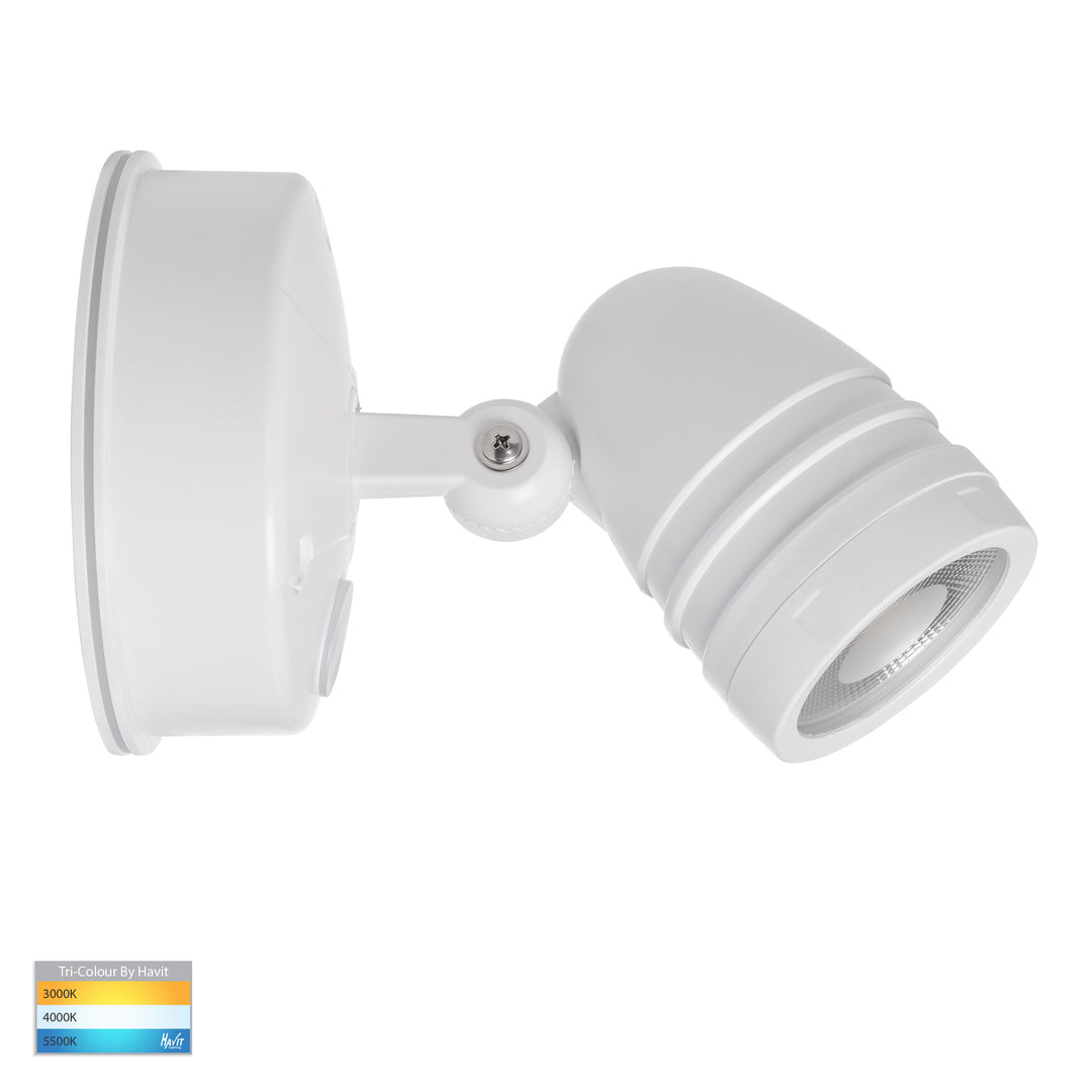 HV3791T-WHT - Focus Polycarbonate White Single Adjustable Spot Light ...