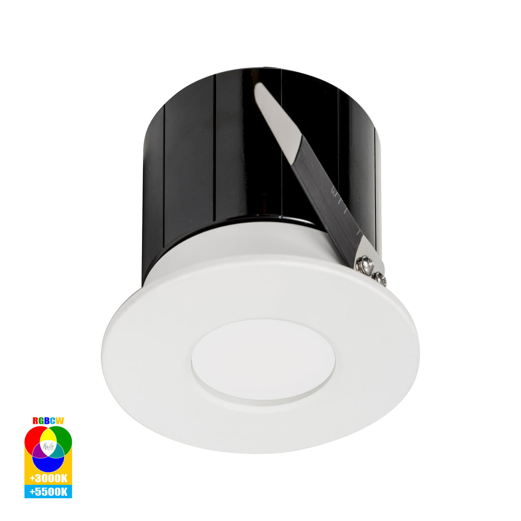 HV5511RGBCW-WHT - Prime White Fixed RGBCW WIFI LED Downlight