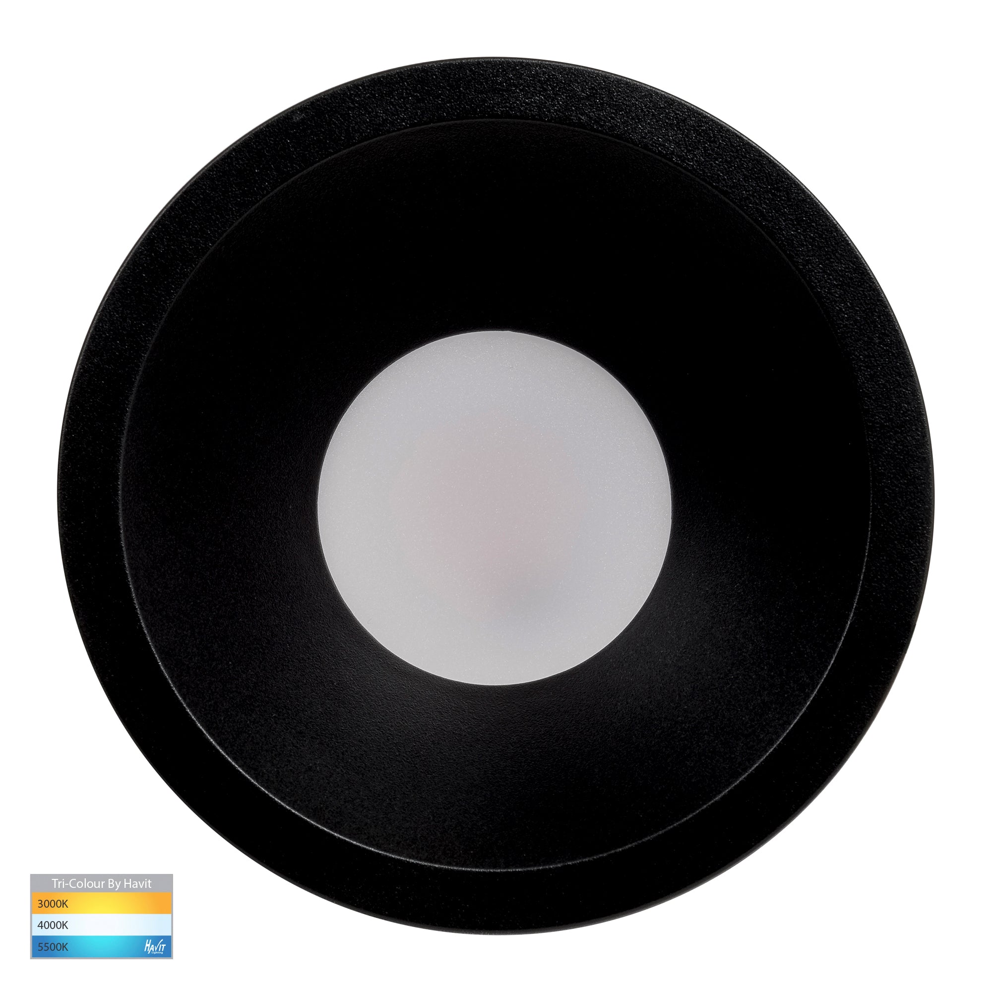 HV5528T-BLK - Gleam Black Fixed LED Downlight