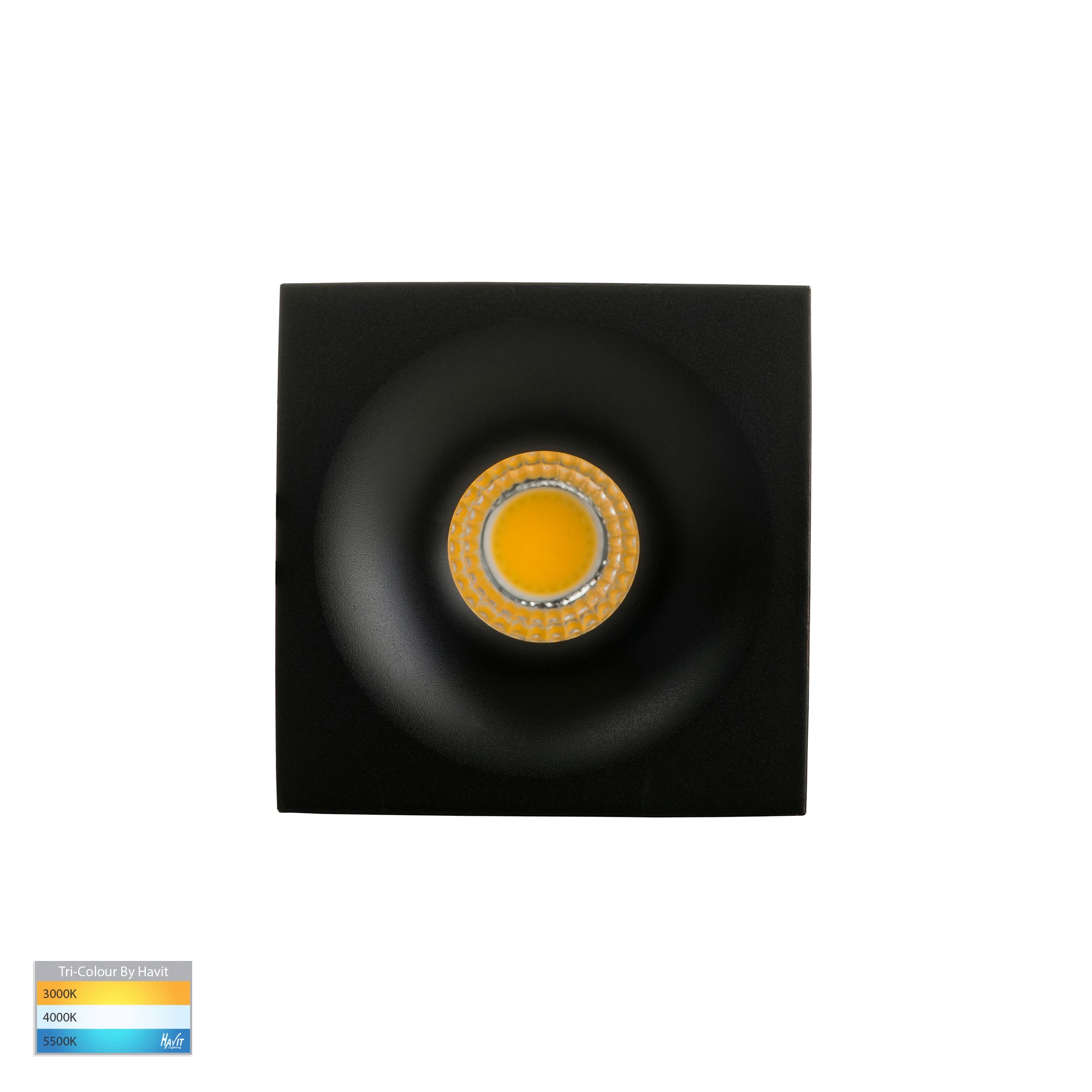 HV5701T-BLK - Niche Black Square Mini Recessed Downlight