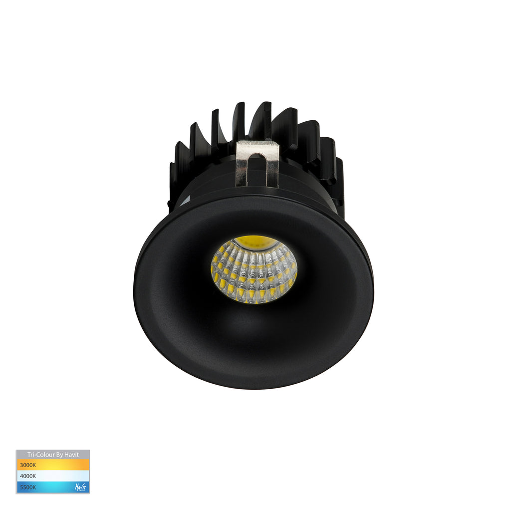 HV5702T-BLK - Niche Black Round Mini Recessed Downlight