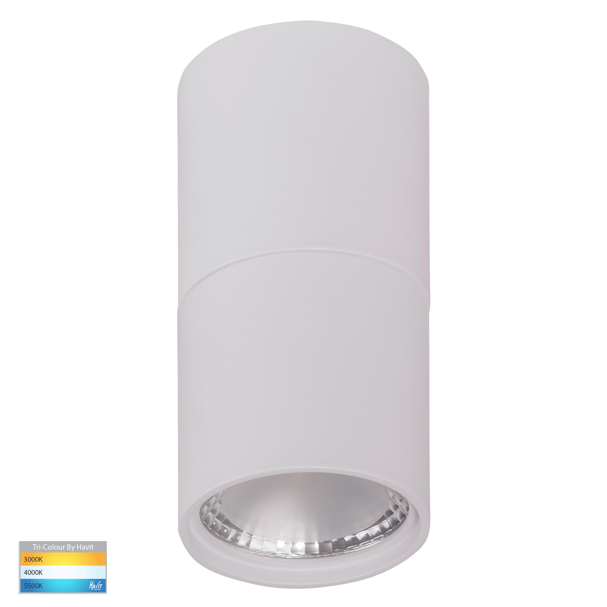 HV5802T-WHT-EXT | HV5802T-WHT-EXT-12V - Nella White 7w Surface Mounted LED Downlight with Extension