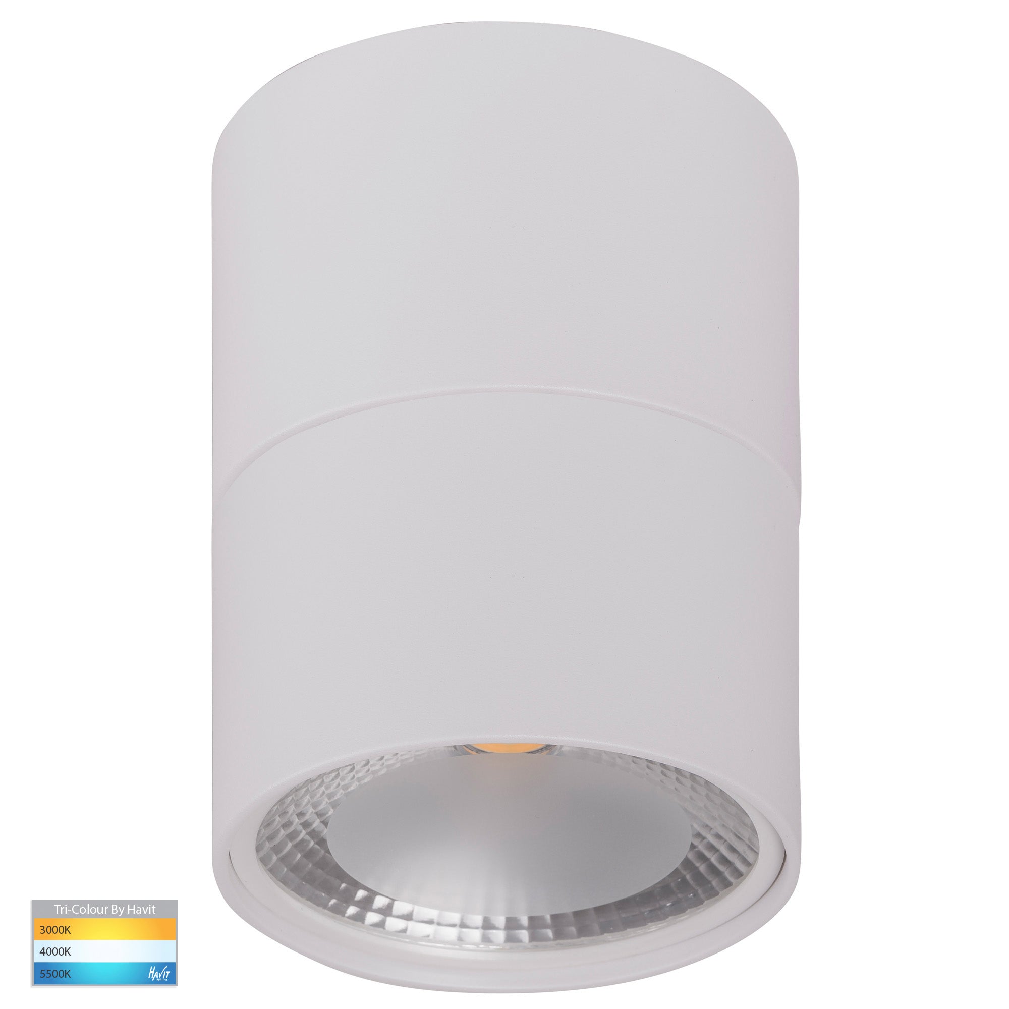 HV5803T-WHT-EXT | HV5803T-WHT-EXT-12V - Nella White 12w Surface Mounted LED Downlight with Extension