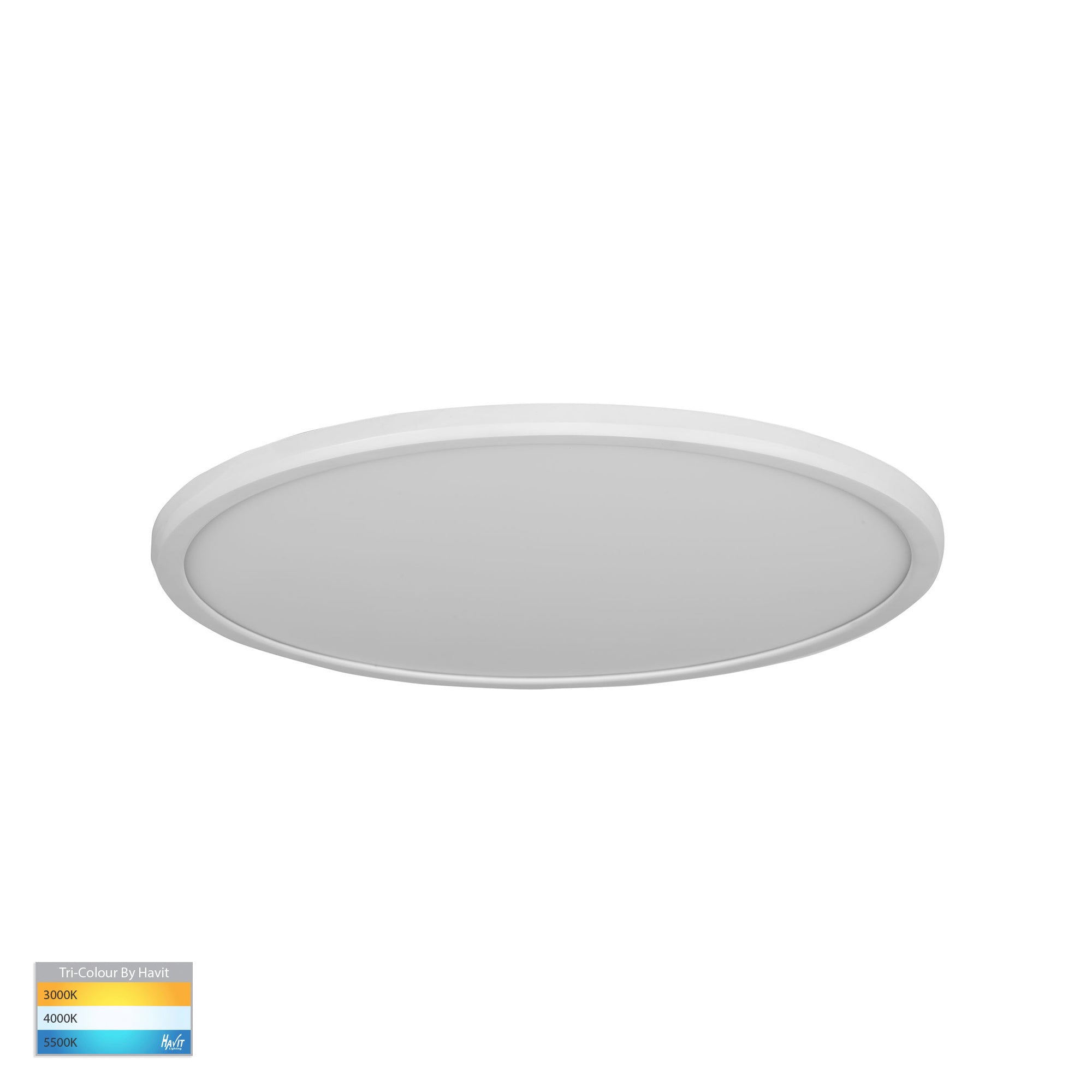 HV5877T-WHT - Slim White 24w LED Ceiling Mounted Oyster Light
