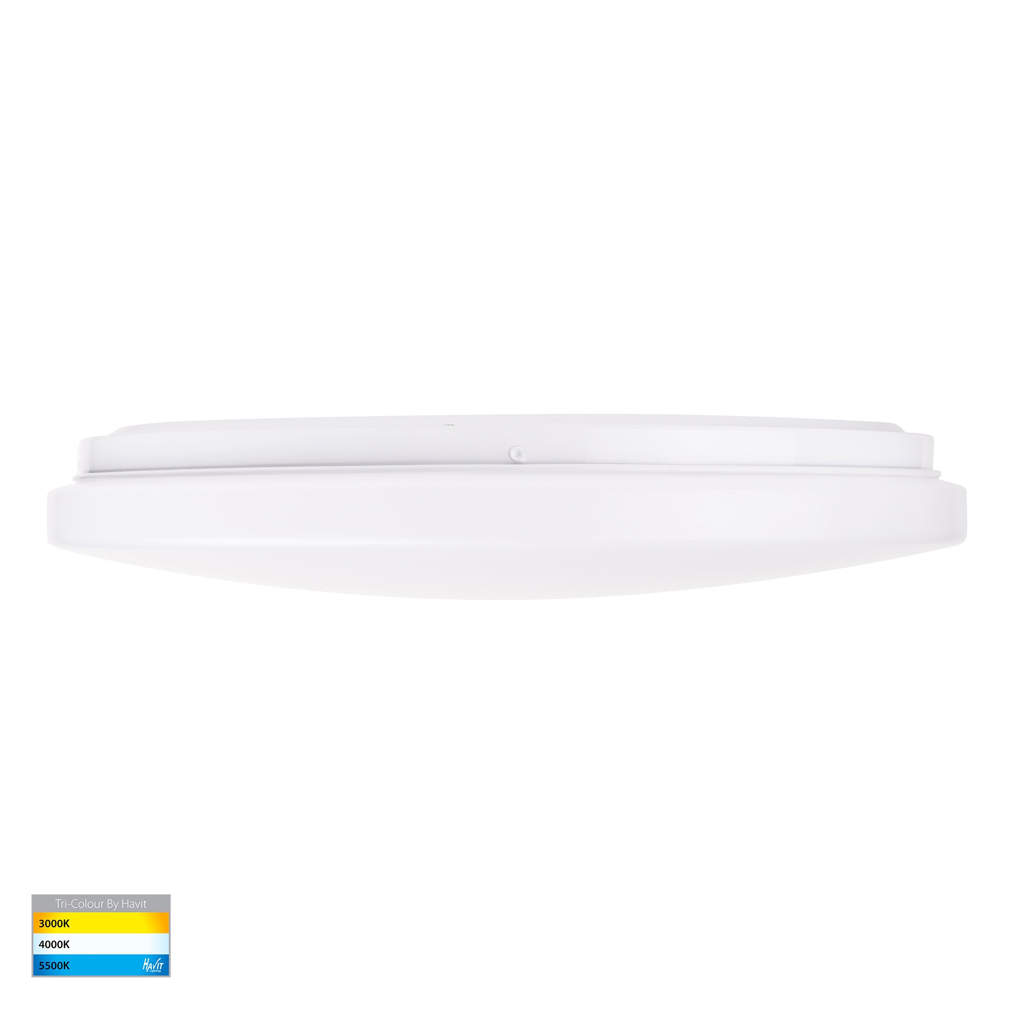 HV5886T-WHT - Ostra White 28w LED Ceiling Mounted Oyster Light