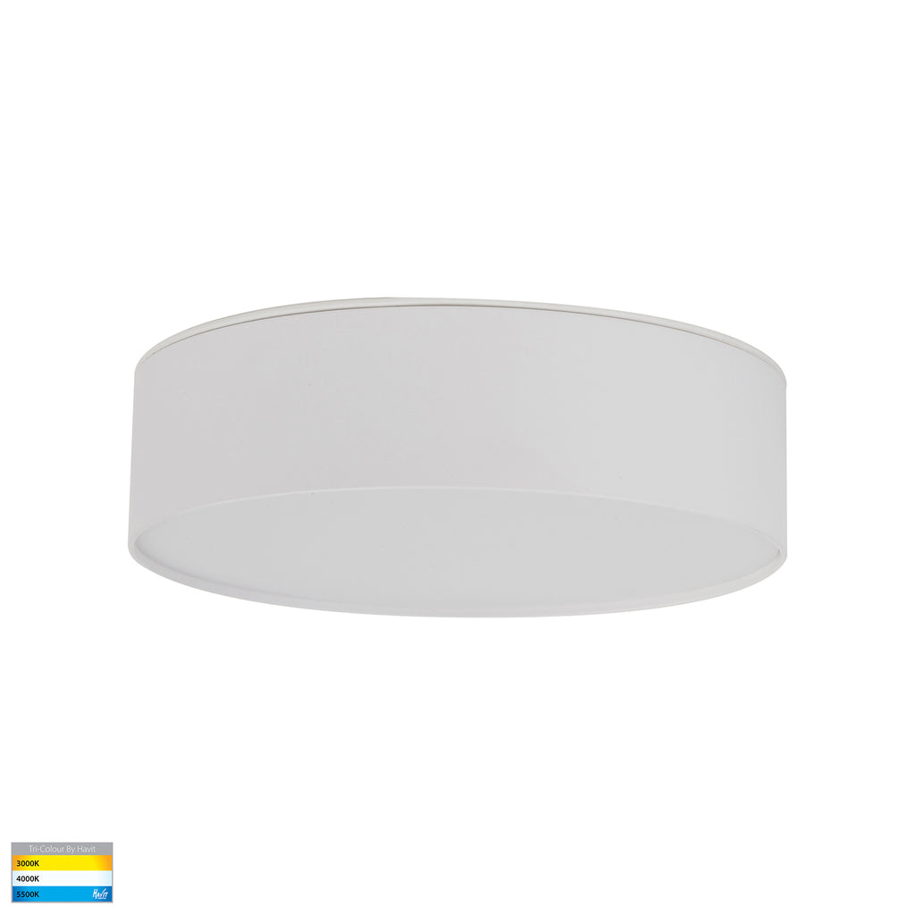 HV5892T-WHT - Nella White 20w Ceiling Mounted LED Oyster