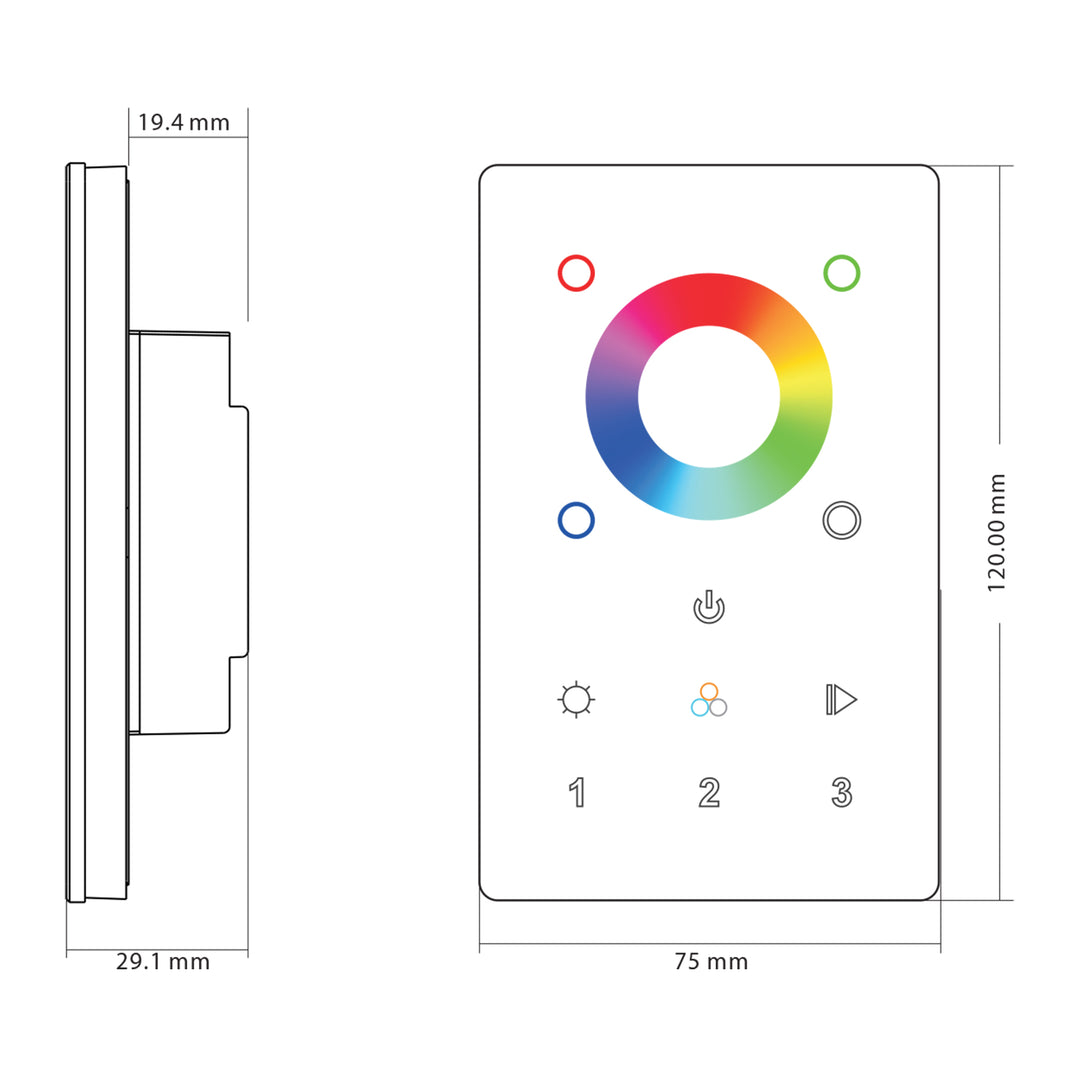 HV9101-2820 - RGBC or RGBW LED Touch Panel – Havit Lighting