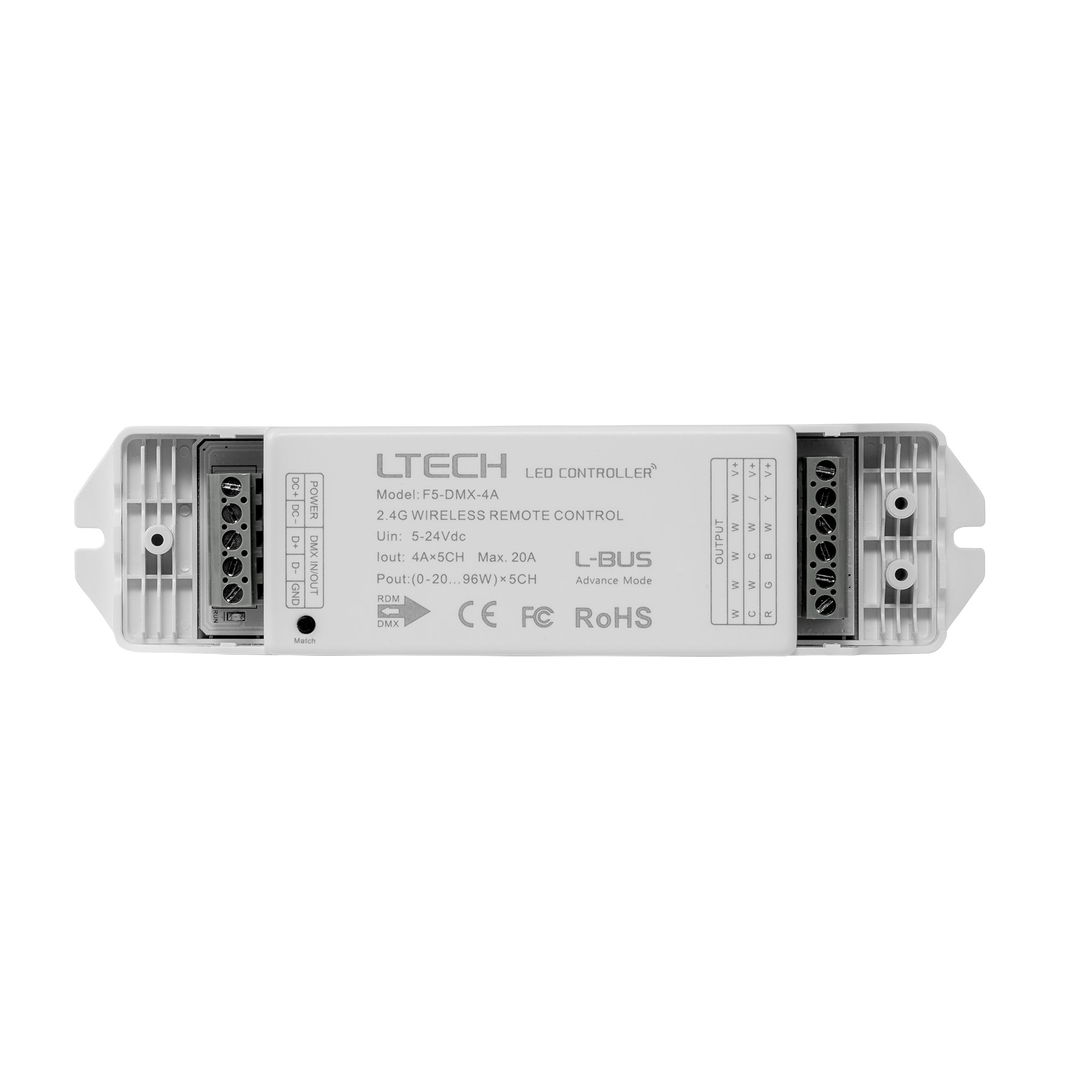 HV9103-F5-DMX-4A - 5 Channel LED Strip Receiver