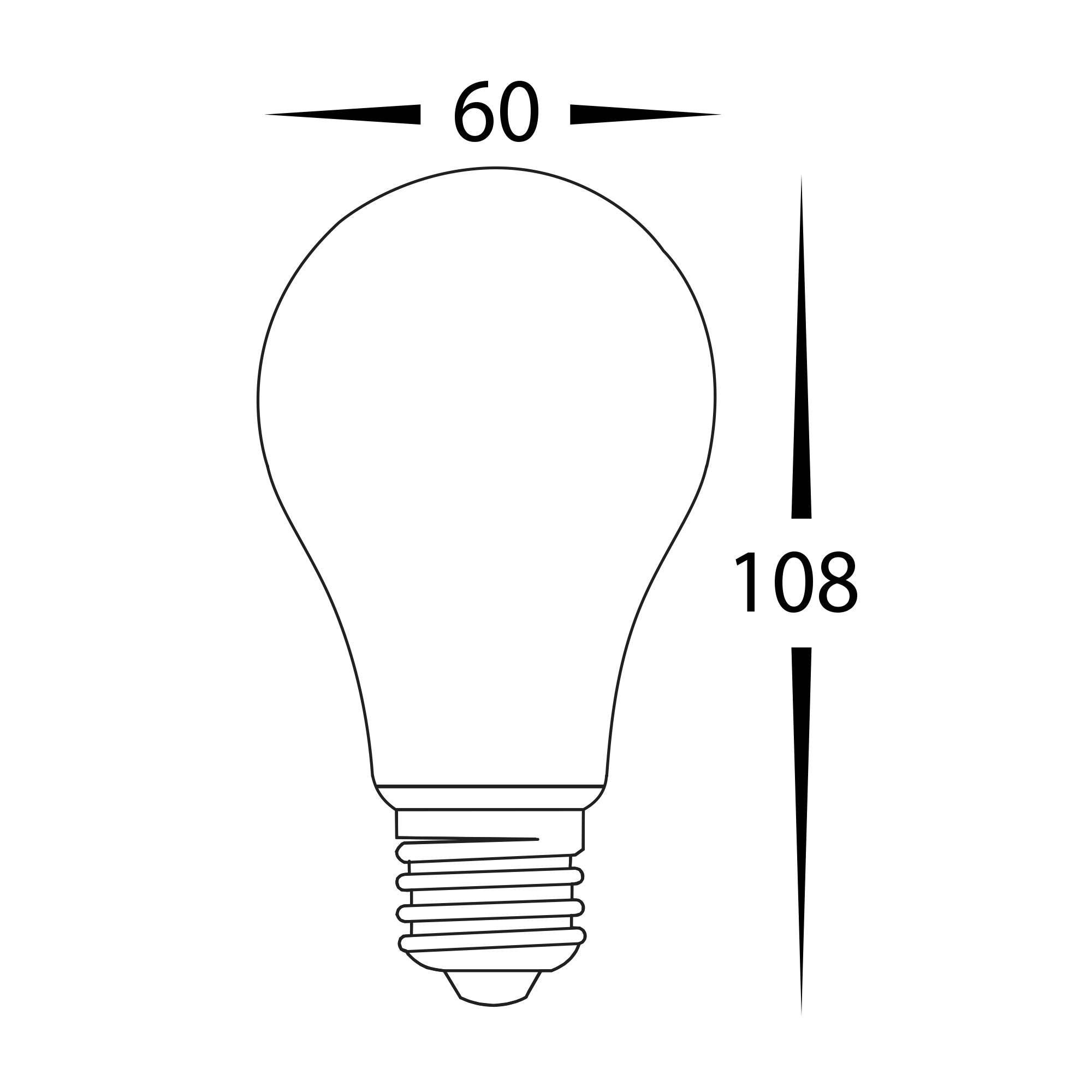 HV9569 - A60 240v LED Filament Globe