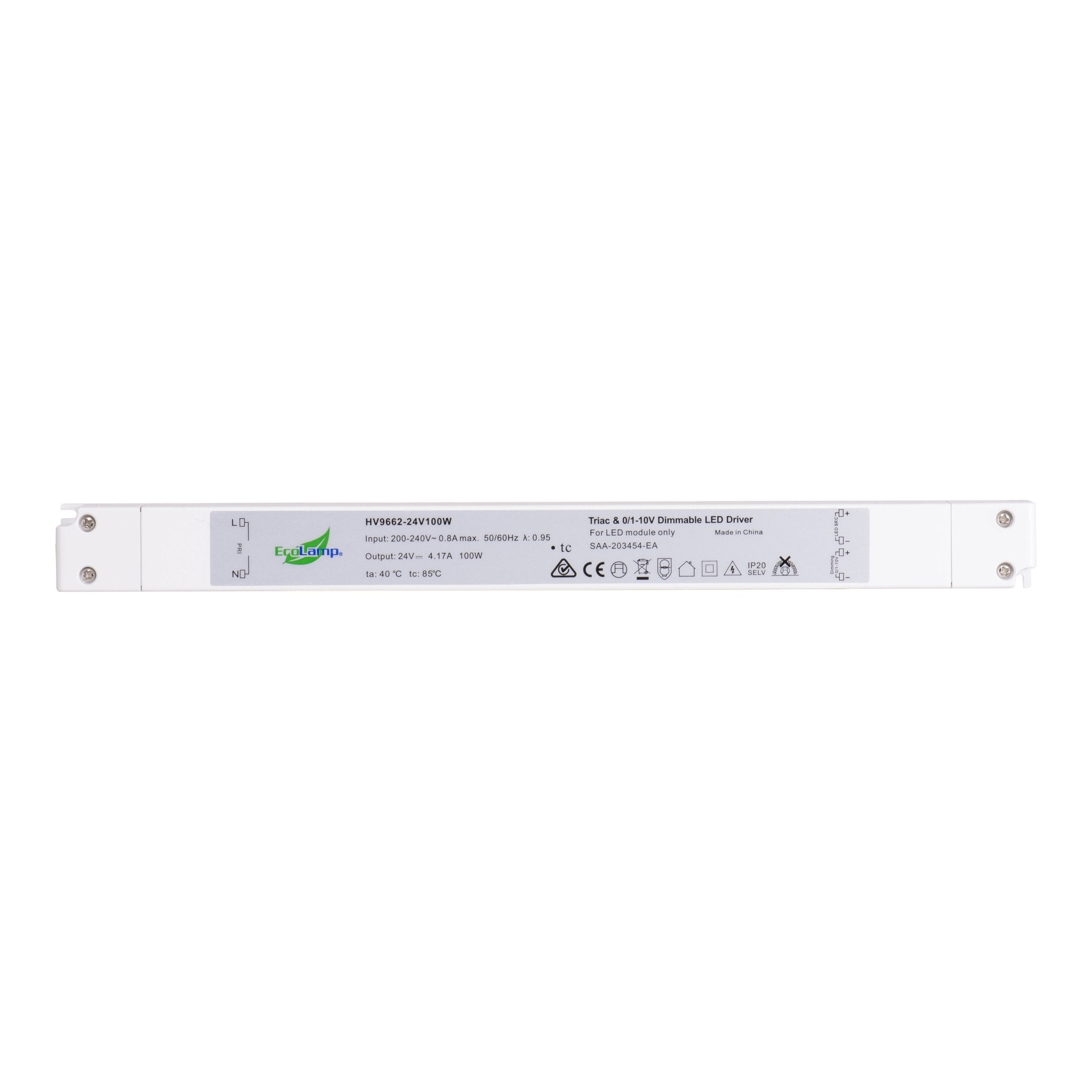 HV9662-100W IP20 Triac + 0-1/10v 2 in 1 Dimmable LED Driver