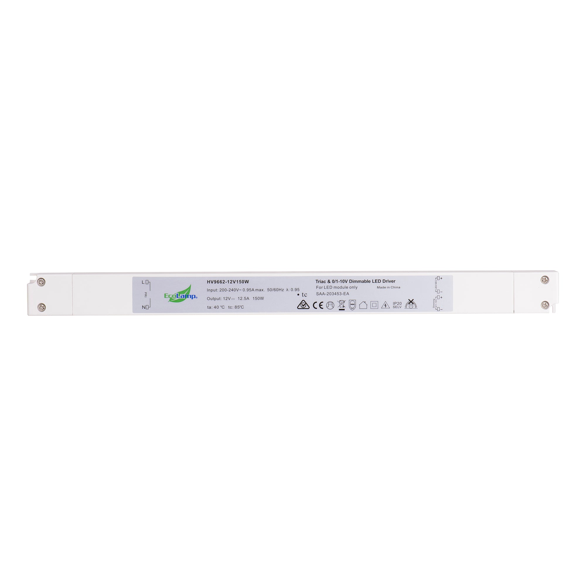 HV9662-150W IP20 Triac + 0-1/10v 2 in 1 Dimmable LED Driver