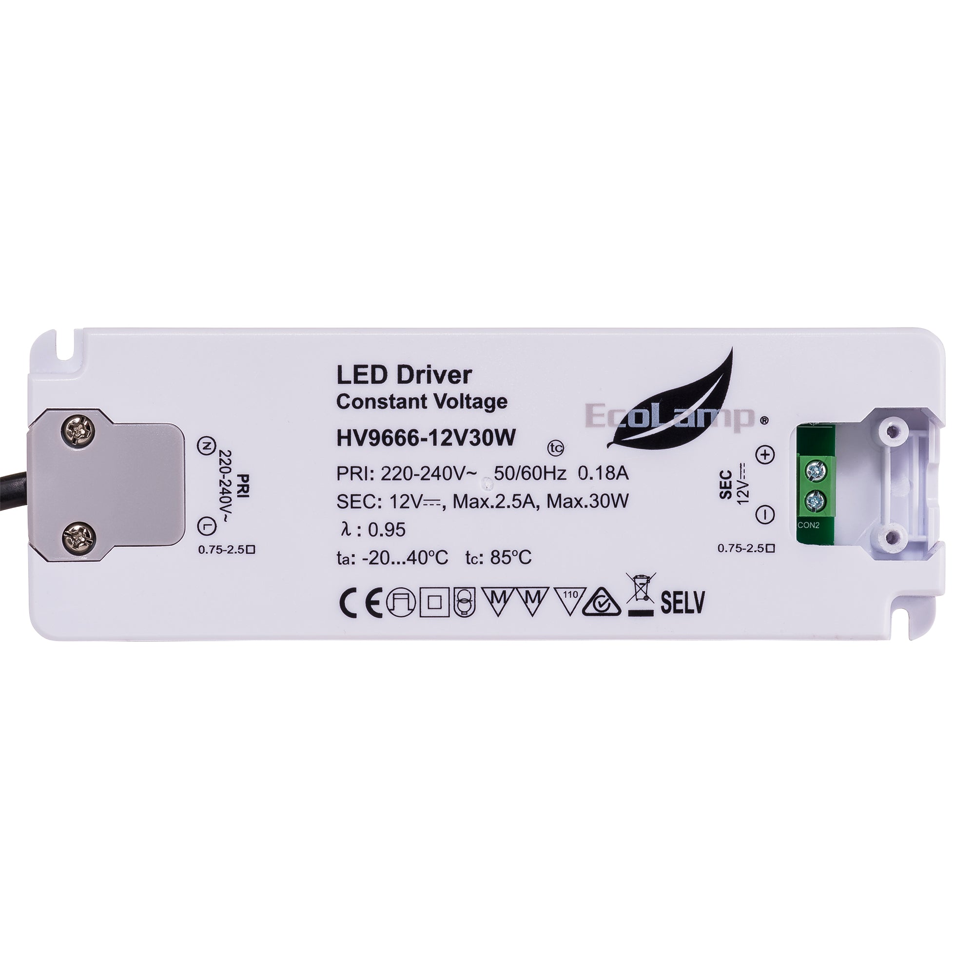 HV9666-30W - 30w Indoor IP20 Constant Voltage LED Driver