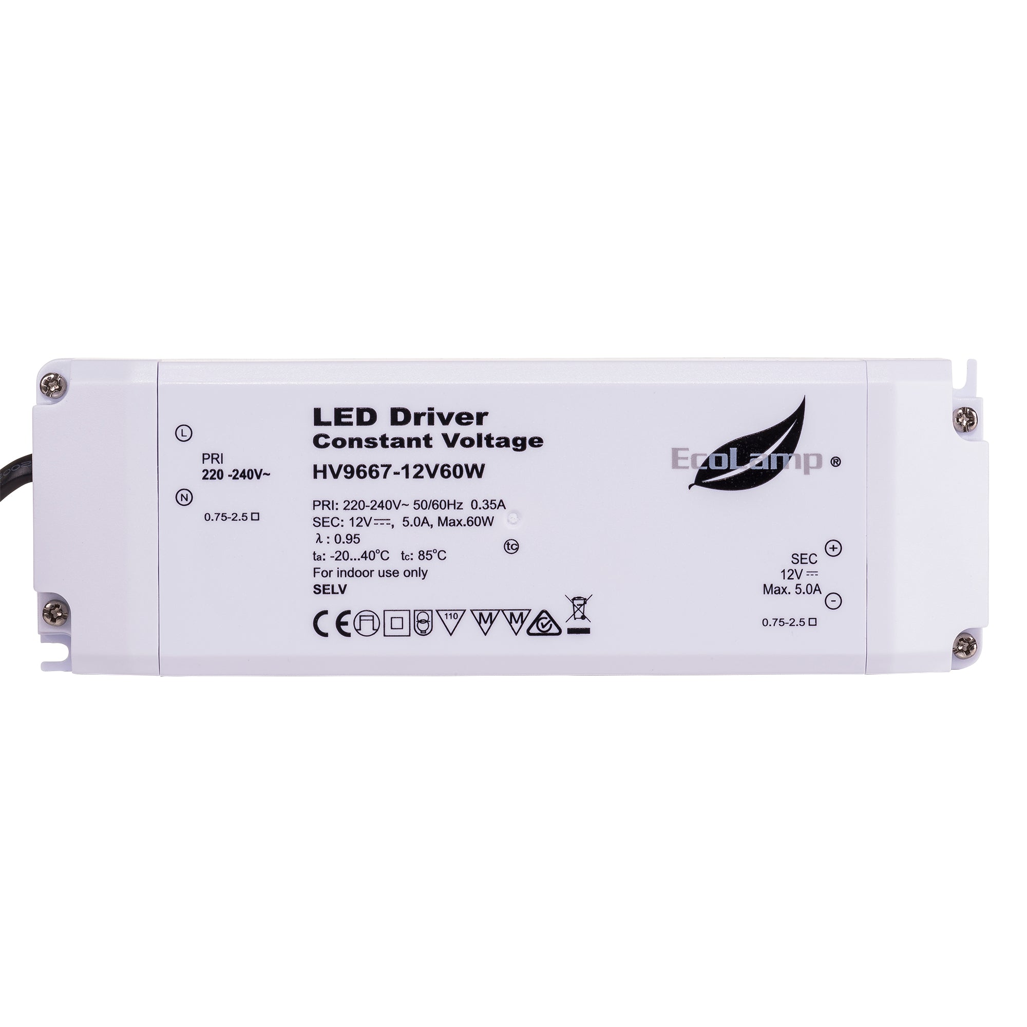 HV9667-60W - 60w Indoor IP20 Constant Voltage LED Driver
