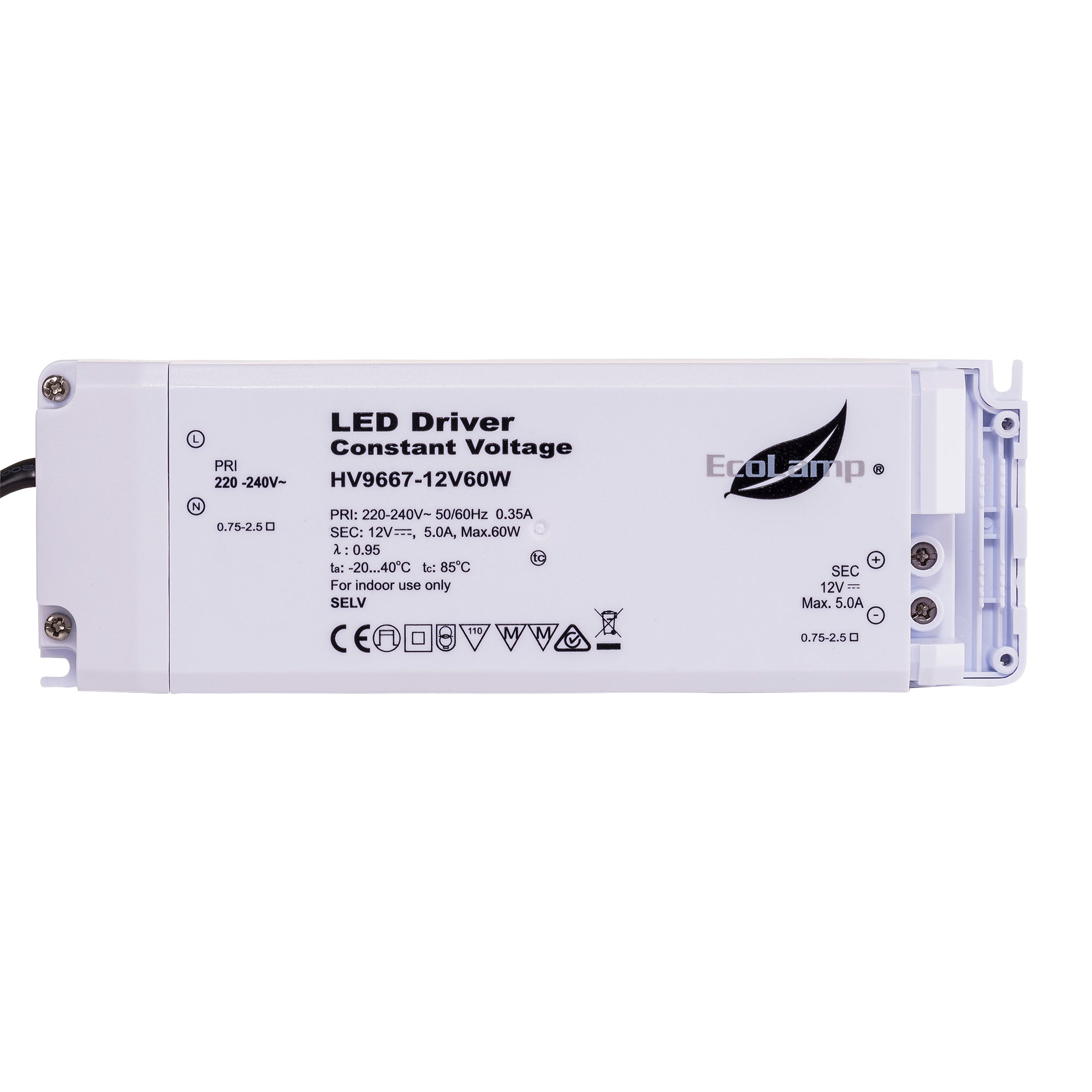 HV9667-75W - 75w Indoor IP20 Constant Voltage LED Driver