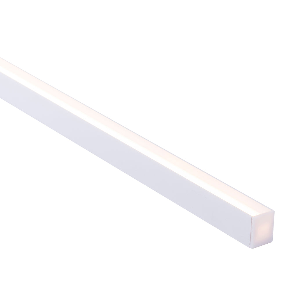 HV9693-2025-WHT - Suspended or Surface Mounted White Aluminium Profile