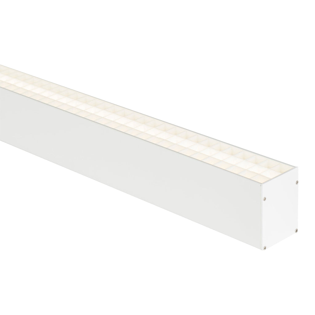 HV9693-5271-WHT - White Deep Square Profile with Anti Glare Crate Diffuser