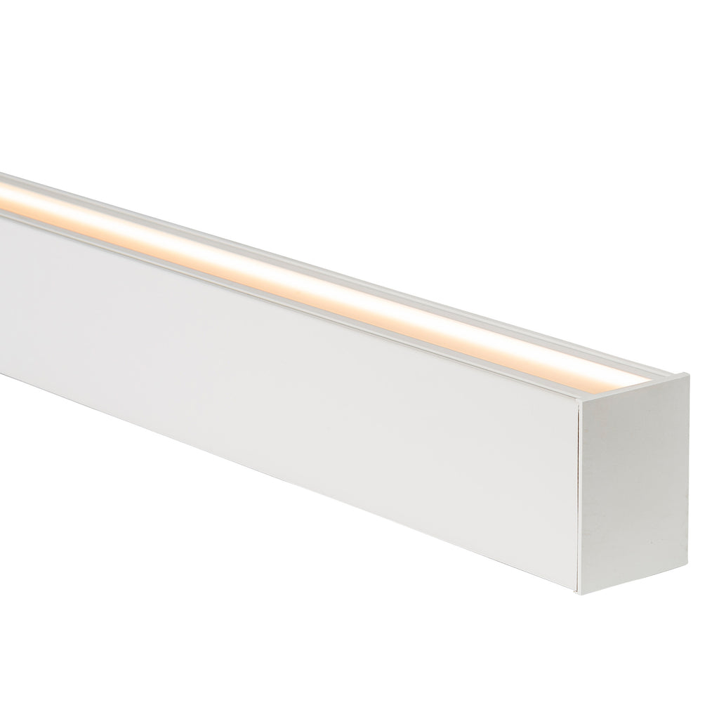 HV9693-6080-WHT - Deep Square Up & Down White Aluminium Profile