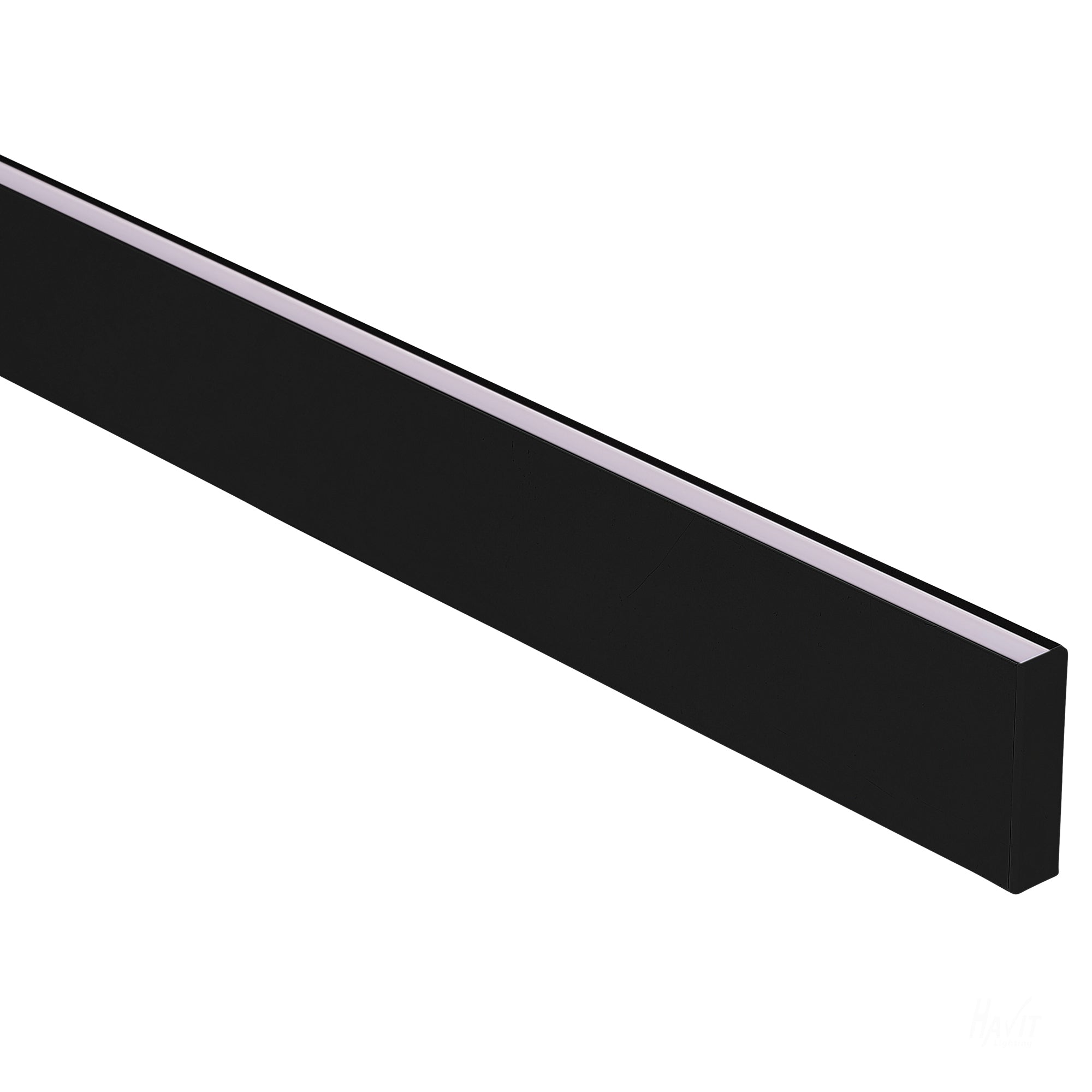 HV9694-1145-BLK - Black Side Mounted Aluminium Profile