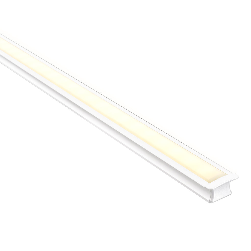 HV9695-2515-WHT - Deep White Square Winged Aluminium Profile