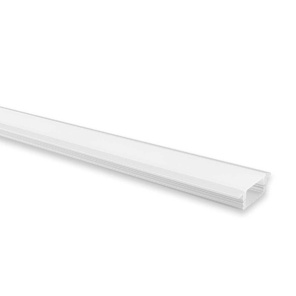 HV9699-2308-2M - Shallow Square Winged Aluminium Profile 2m Length