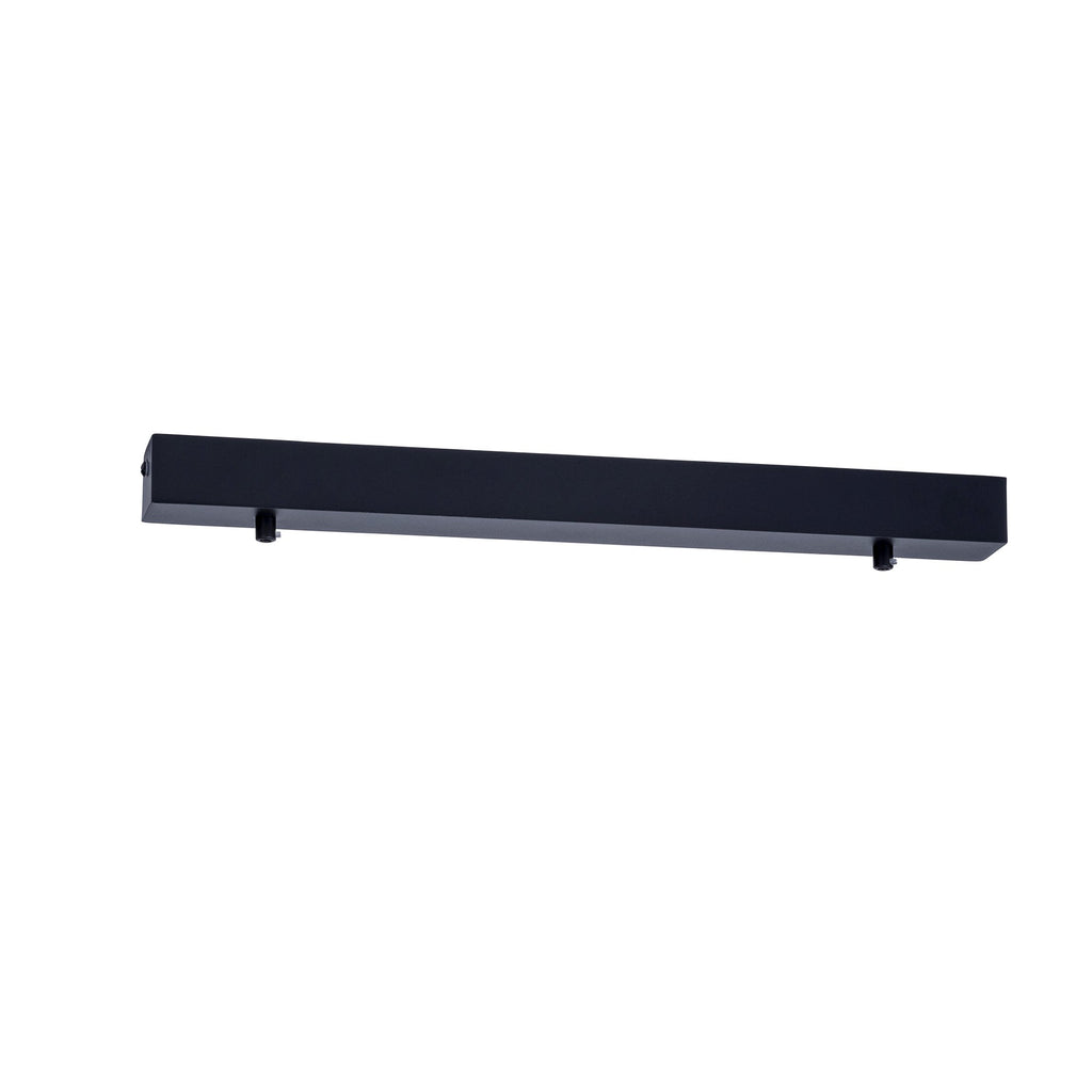 HV9705-5050-BLK - 500mm Rectangle Surface Mounted Black Pendant Canopy