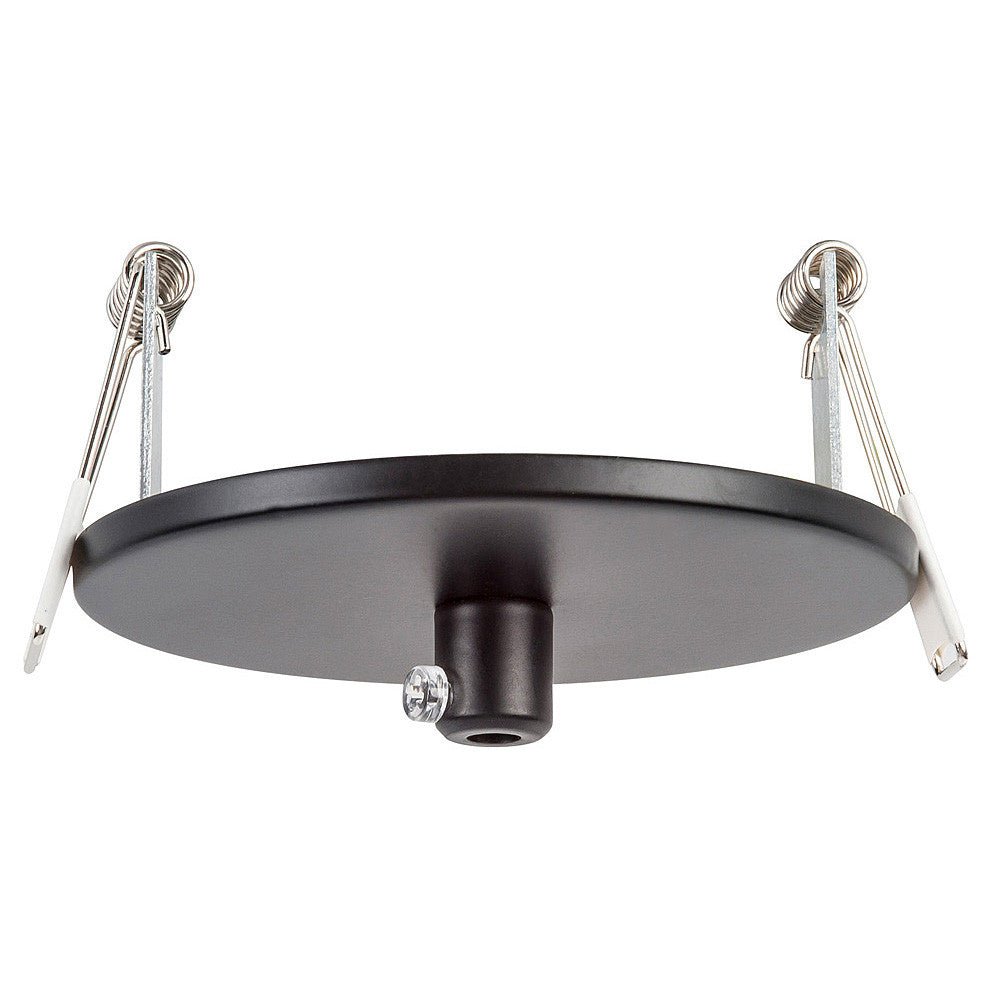 HV9705-9005-BLK-RND - 100mm Round Recessed Canopy Black