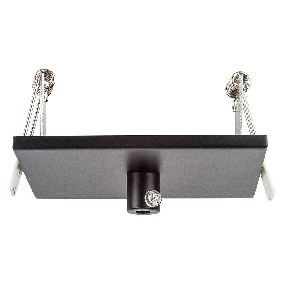 HV9705-9005-BLK-SQ - 100mm Square Recessed Canopy Black