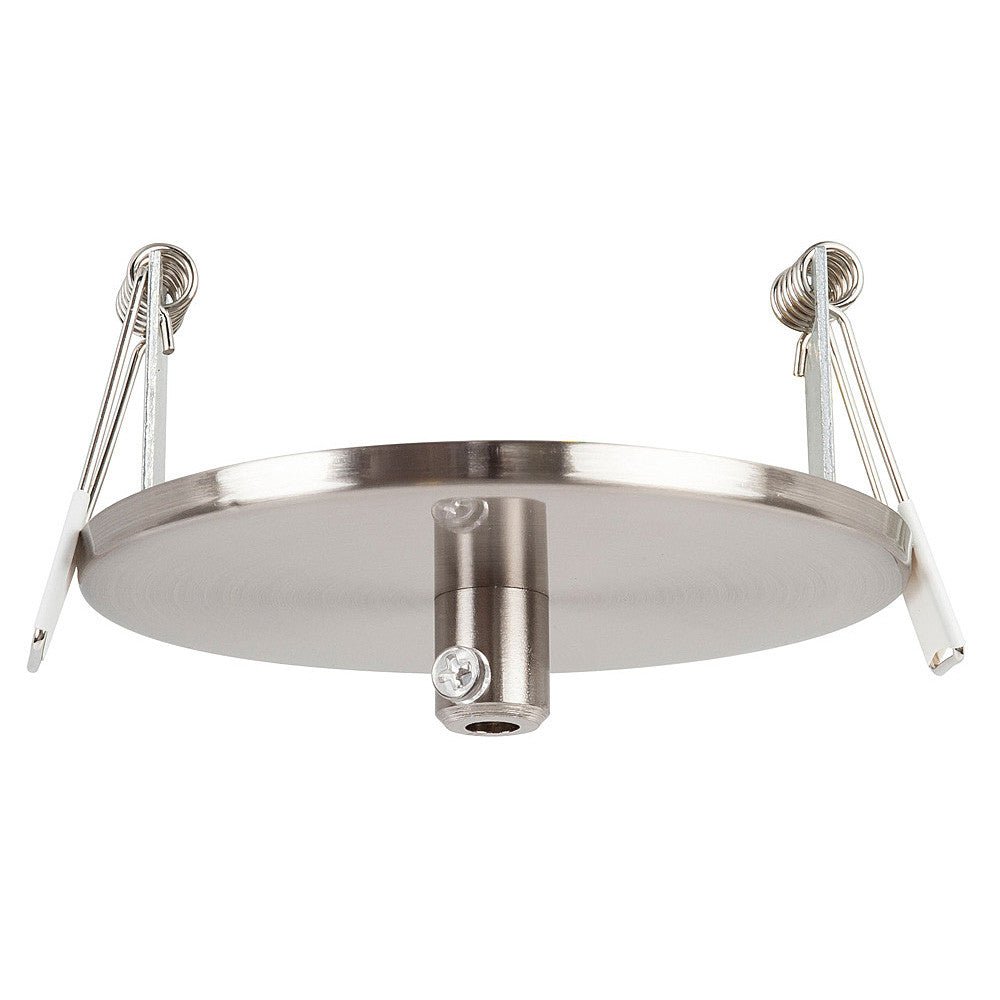 HV9705-9005-SCH-RND - 100mm Round Recessed Canopy Satin Chrome