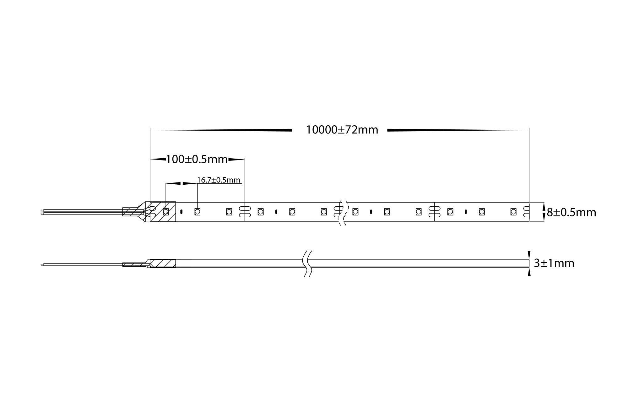 VPR9733IP54-60-10M - VIPER 4.8w 10m LED Strip kit 3000k