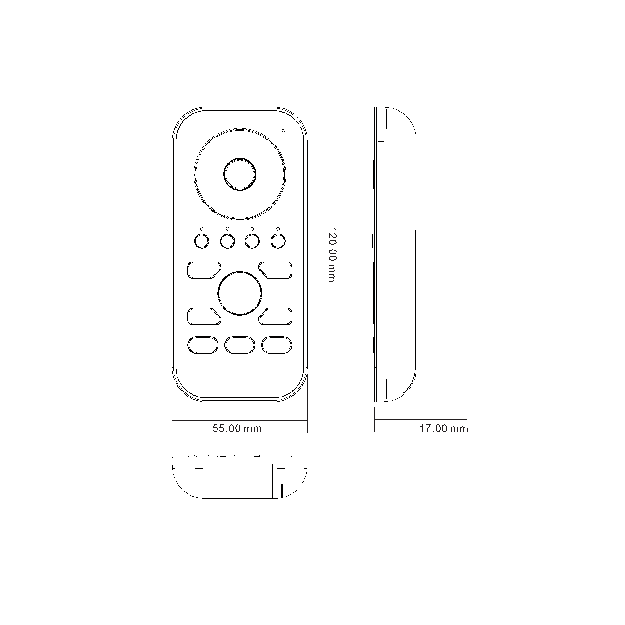 HV9102-ZB-SCREM - Single Coloured Zigbee LED Remote Controller